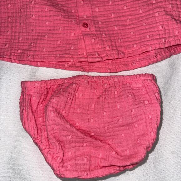 Zara Baby 2-Piece Pink Ruffle Set 6-9 Months - Picture 7 of 8